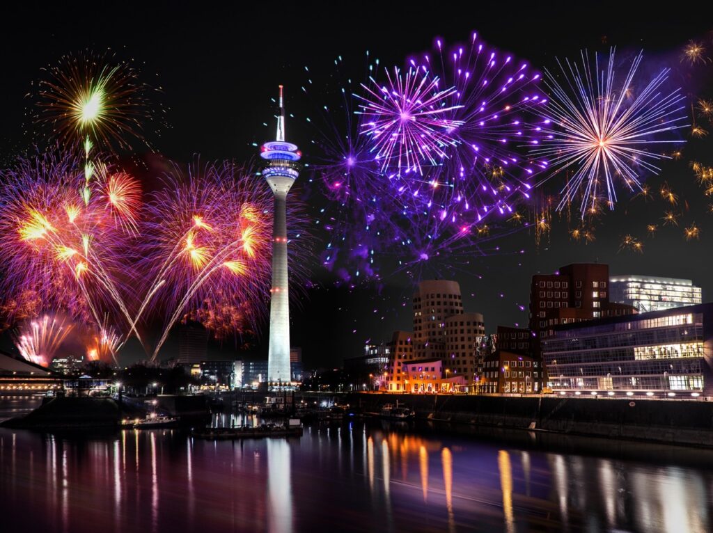 Rheinkirmes Feuerwerk